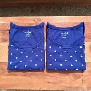 Cat & Jack Polka Dot Tank Tops Set of 2 EUC